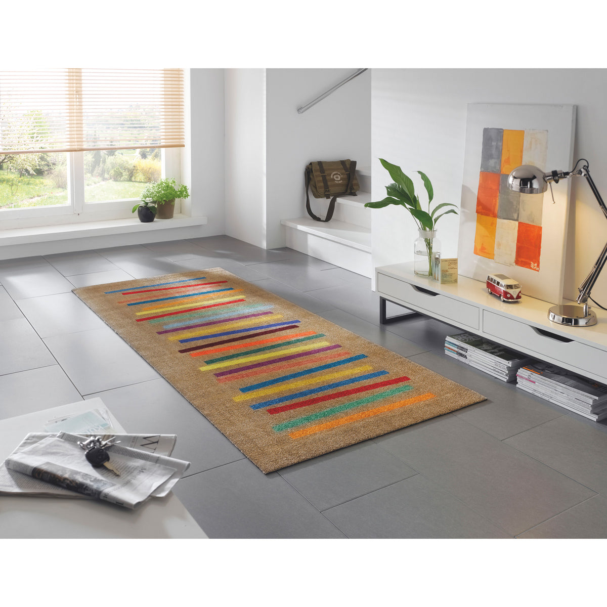 Teppichläufer 80x200 Mixed Stripes