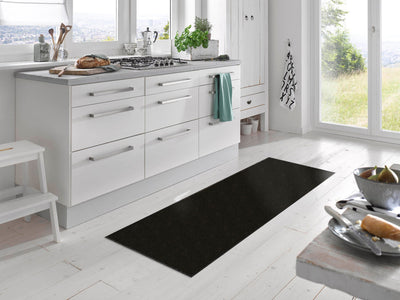 Teppichläufer 60x180 Raven Black schwarz