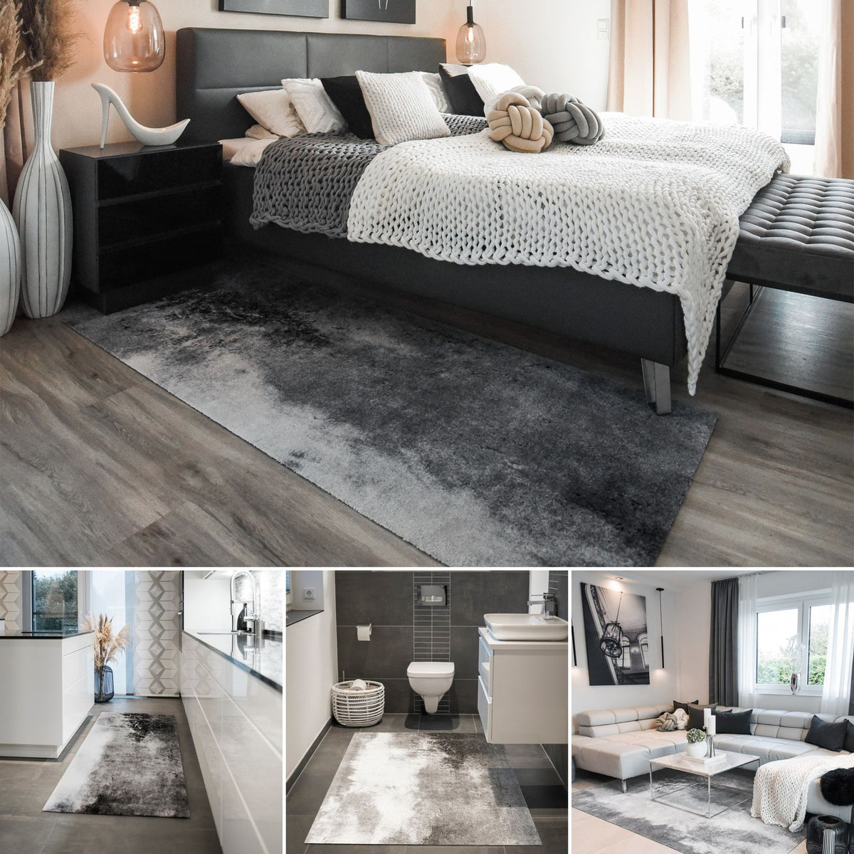 Wohnteppich 170x240 Aura anthrazit