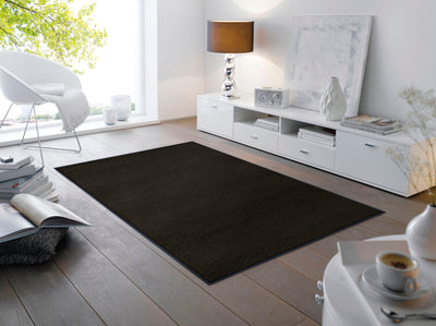 Wohnteppich 120x180 Raven Black schwarz