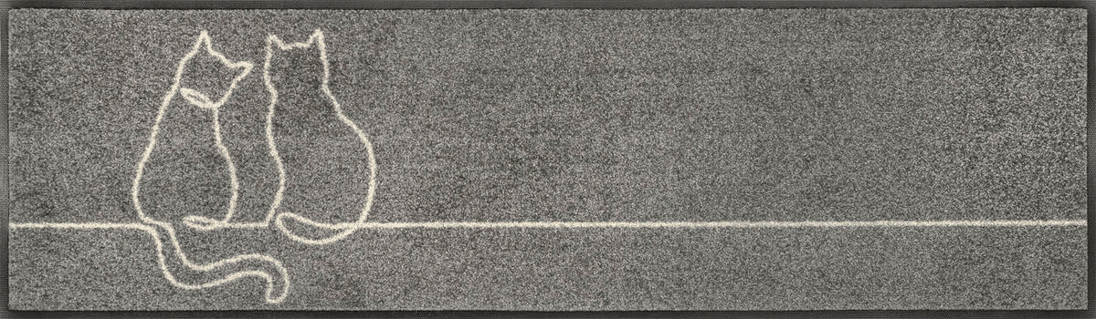 Läufer 35x120 Lovetails grau